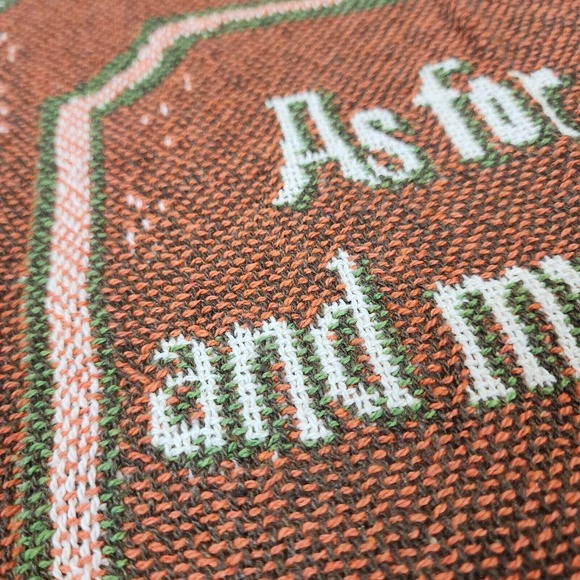 Tapestry Blanket Joshua 24 : 15 As For Me & My House We Will Serve the LORD New - Picture 5 of 10